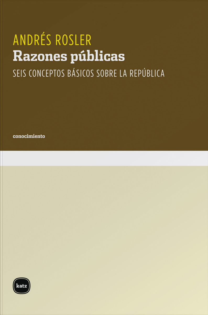 Razones públicas : Seis conceptos básicos sobre la república