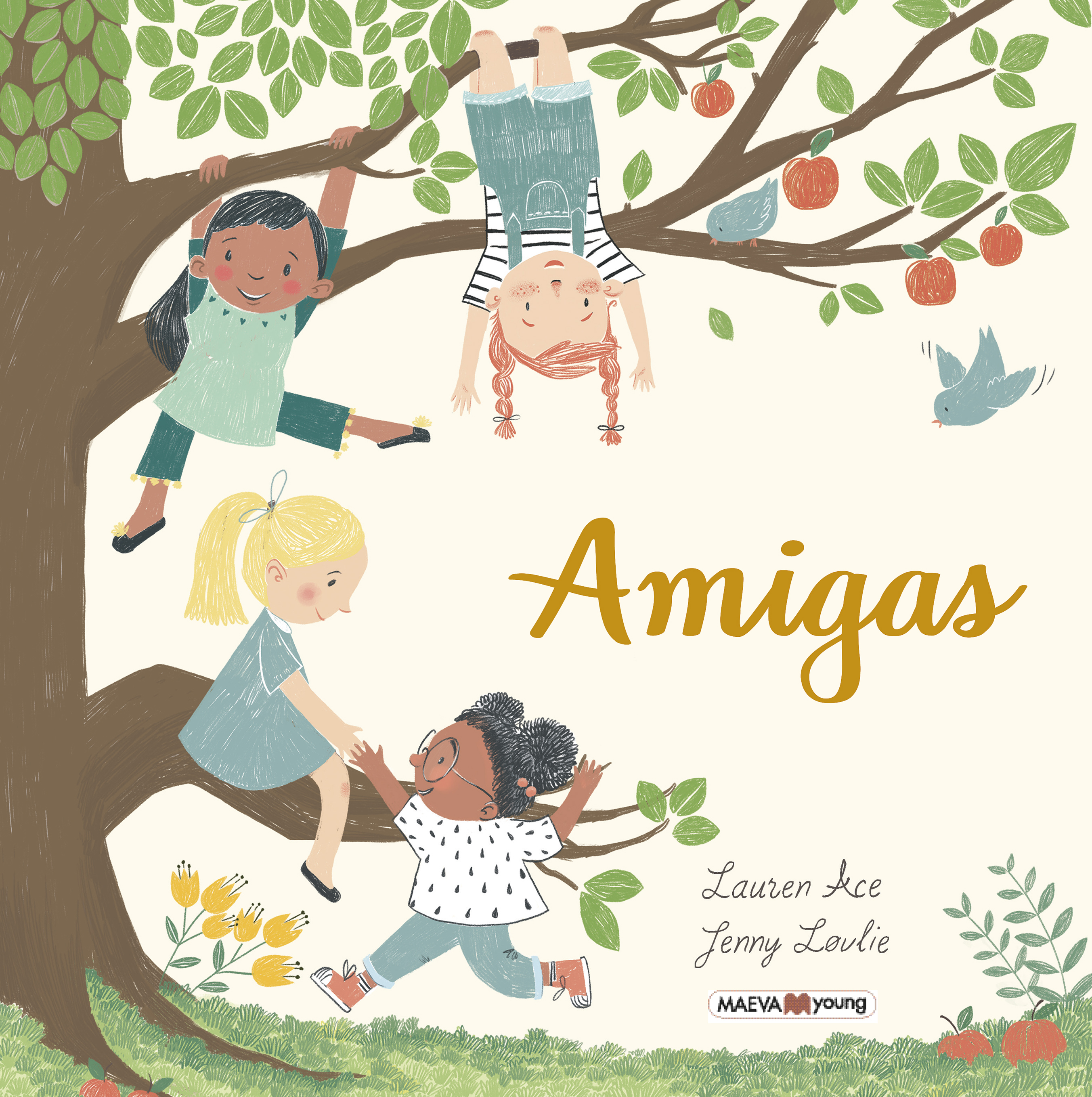 Amigas : Un premiado álbum ilustrado basado en la amistad de Ana, Carla, Indira y Alicia.